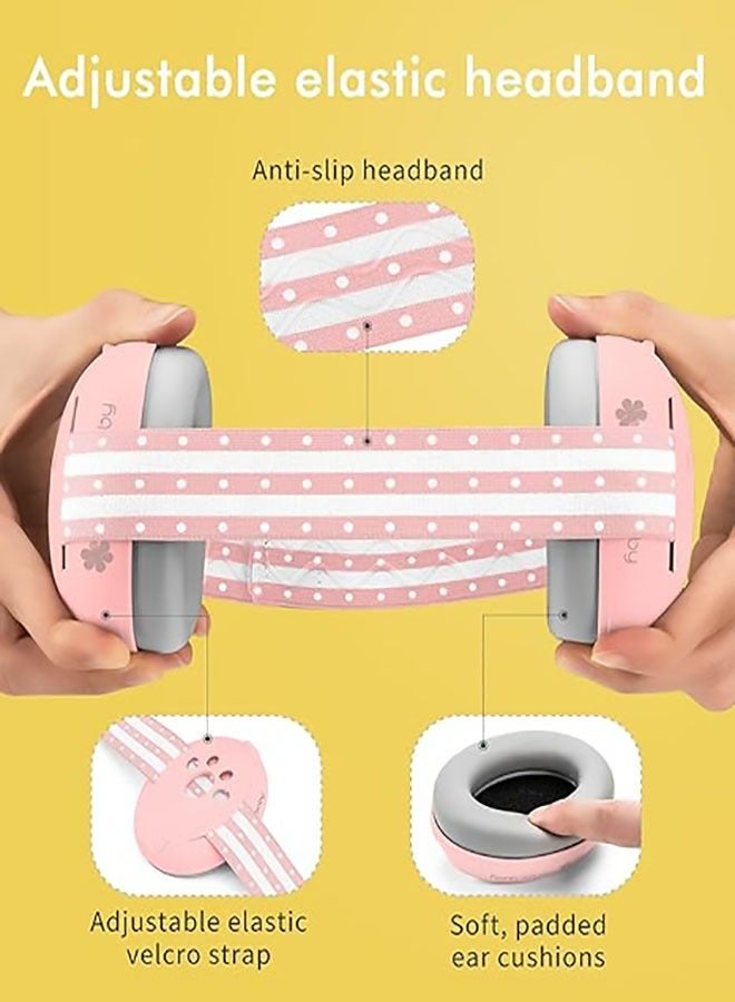 سدادات أذن للأطفال، حماية أذن الطفل، سدادات أذن للأطفال الرضع والأطفال الصغار حتى عمر 36 شهرًا، سدادات أذن عازلة للضوضاء - سماعات رأس مريحة للأطفال ضد تلف السمع وتحسين النوم - Image 4